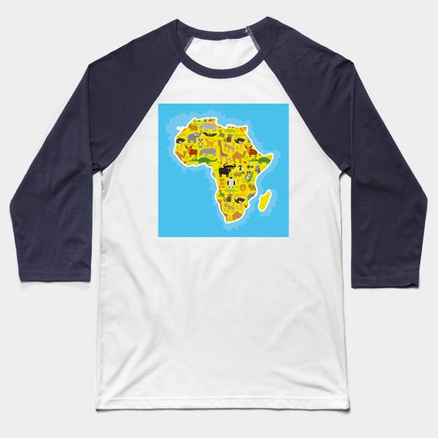 Wildlife in Africa Baseball T-Shirt by EkaterinaP